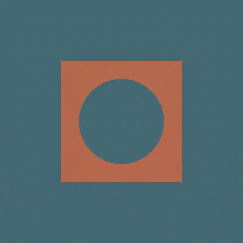 Minimalist WhatsApp DP idea — geometric circle within square shape
