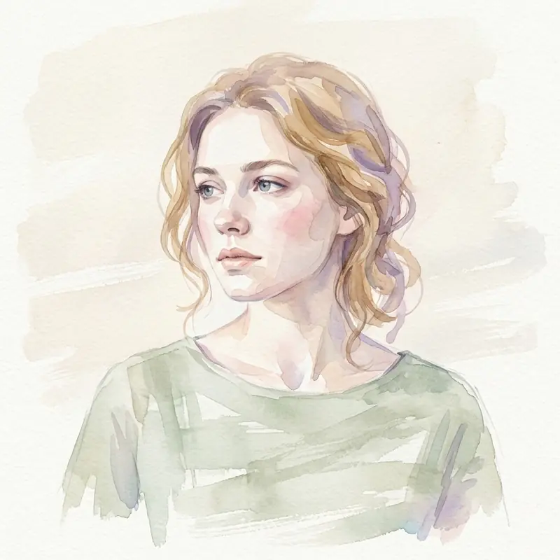 Artistic WhatsApp DP idea — watercolor painting style portrait